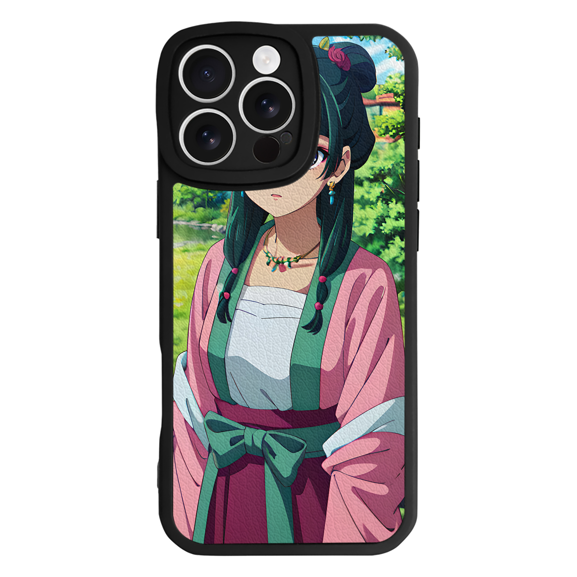 （画像用） 薬屋のひとりごと The Apothecary Diaries 【iPhone 16シリーズ対応】シリコンスマホケース（レザー調） 材質：シリコン